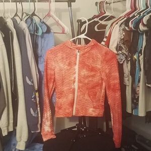 Hot kiss croped active jacket